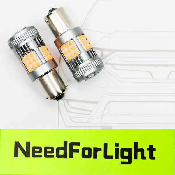 Автомобільні LED лампи NFL Flash BAU15S Amber (2 шт.)