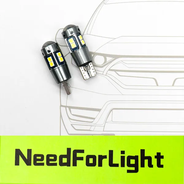 Автомобільні LED лампи NFL Flash T10 White (2 шт.)