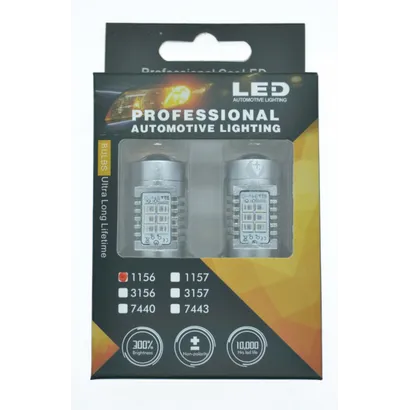 LED лампа STELLAR 4G21 1156  P21W 180 красная 2