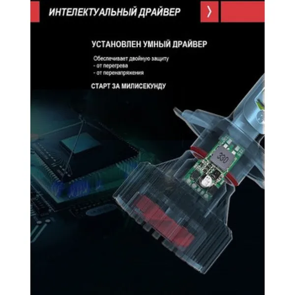 LED лампи STELLAR T8 H4 (2 шт.) 5