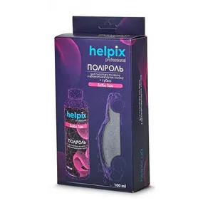 Набір Helpix Professional Поліроль для пластика бабл гам 100 мл + губка