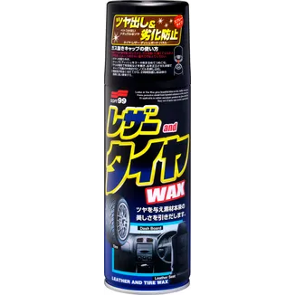 Покрытие для пластика, резины и кожи Soft99 Leather and Tire Wax 420 мл