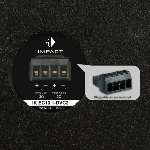 Корпусний пасивний сабвуфер Helix IK EC10.1-DVC2 – VW MULTI-TRANS 3