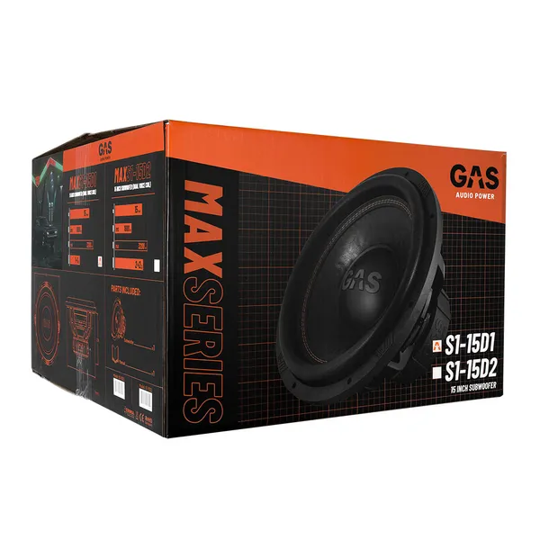 Сабвуферний динамік GAS MAX S1-15D1 9