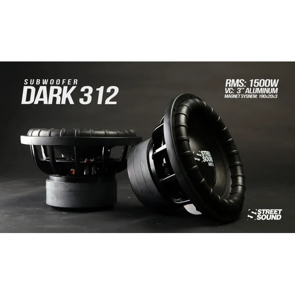 Сабвуферный динамик Street Sound SW-Dark 312 3