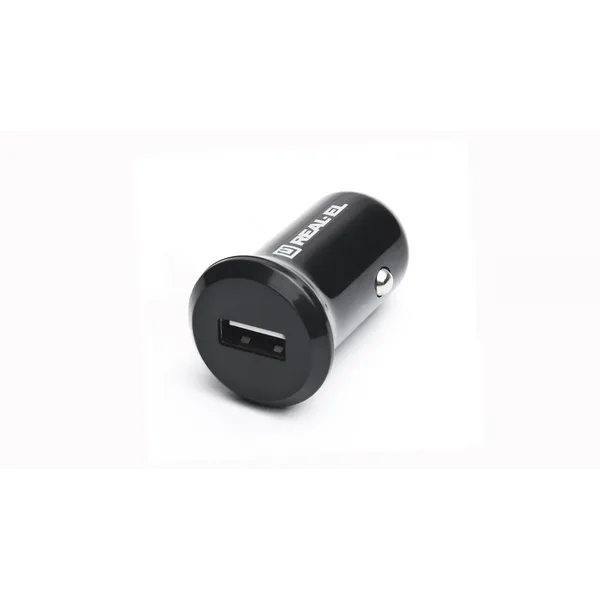 Зарядний пристрій USB REAL-EL CA-12 (1USBx1A) Black