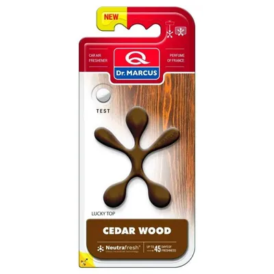 Ароматизатор Dr. Marcus Lucky Top Cedar Wood (Кедровое Дерево) подвесной, на дефлектор