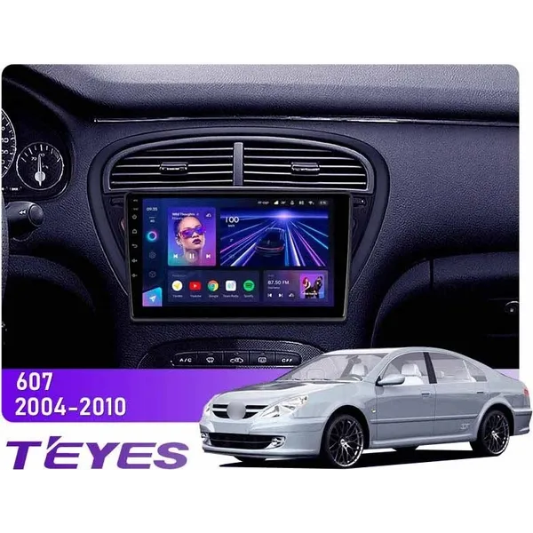 Штатна магнітола Teyes CC3L 4+32 Gb Peugeot 607 2004-2010 9"