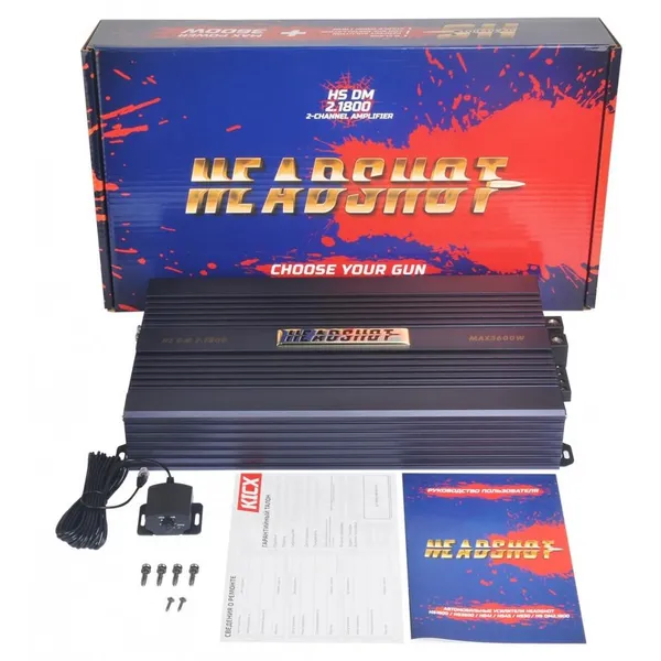 2-канальный усилитель Kicx HeadShot DM 2.1800 2