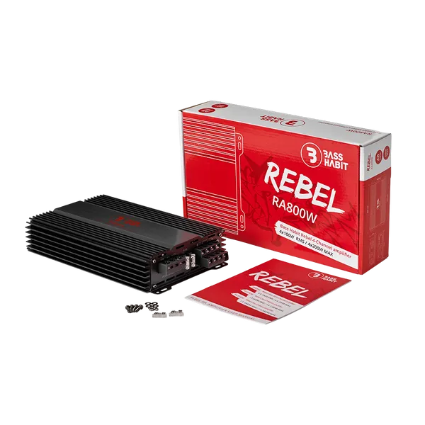 4-канальний підсилювач Bass Habit Rebel RA800W 8