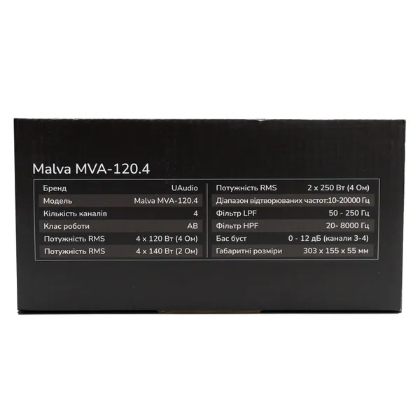 4-канальний підсилювач UAudio Malva MVA-120.4 10