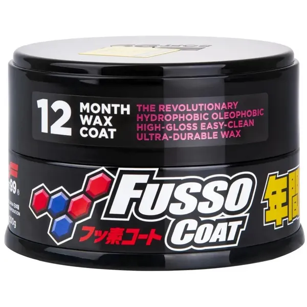 Віск для темних авто Soft99 Fusso Coat 12 Months Protection Black 200 г