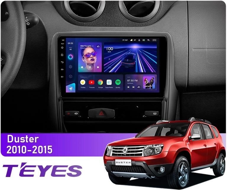 Штатная магнитола Teyes CC3L 4+32 Gb Renault Duster 1 2010-2015 9" ᐉ ...
